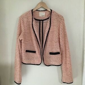 Mustard seed  size L open cardigan pitch black M/L